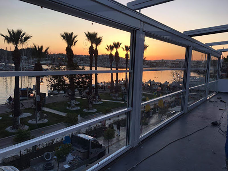 Kuşadası Otomatik Giyotin Cam Balkon Sistemi